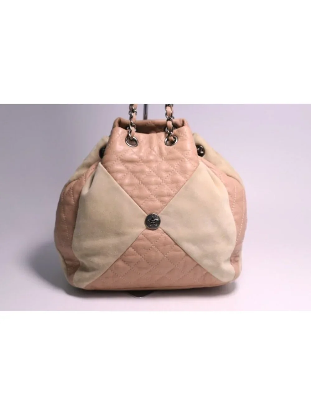 Chanel Quilted Leather Suede Shoulder